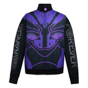 Disney Black Panther Men's Bomber Jacket - Black and Purple